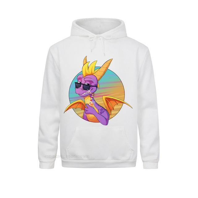 Engraçado vibes pulôver hoodie para homem em torno do pescoço pulôver  hoodie spyro o dragão roxo